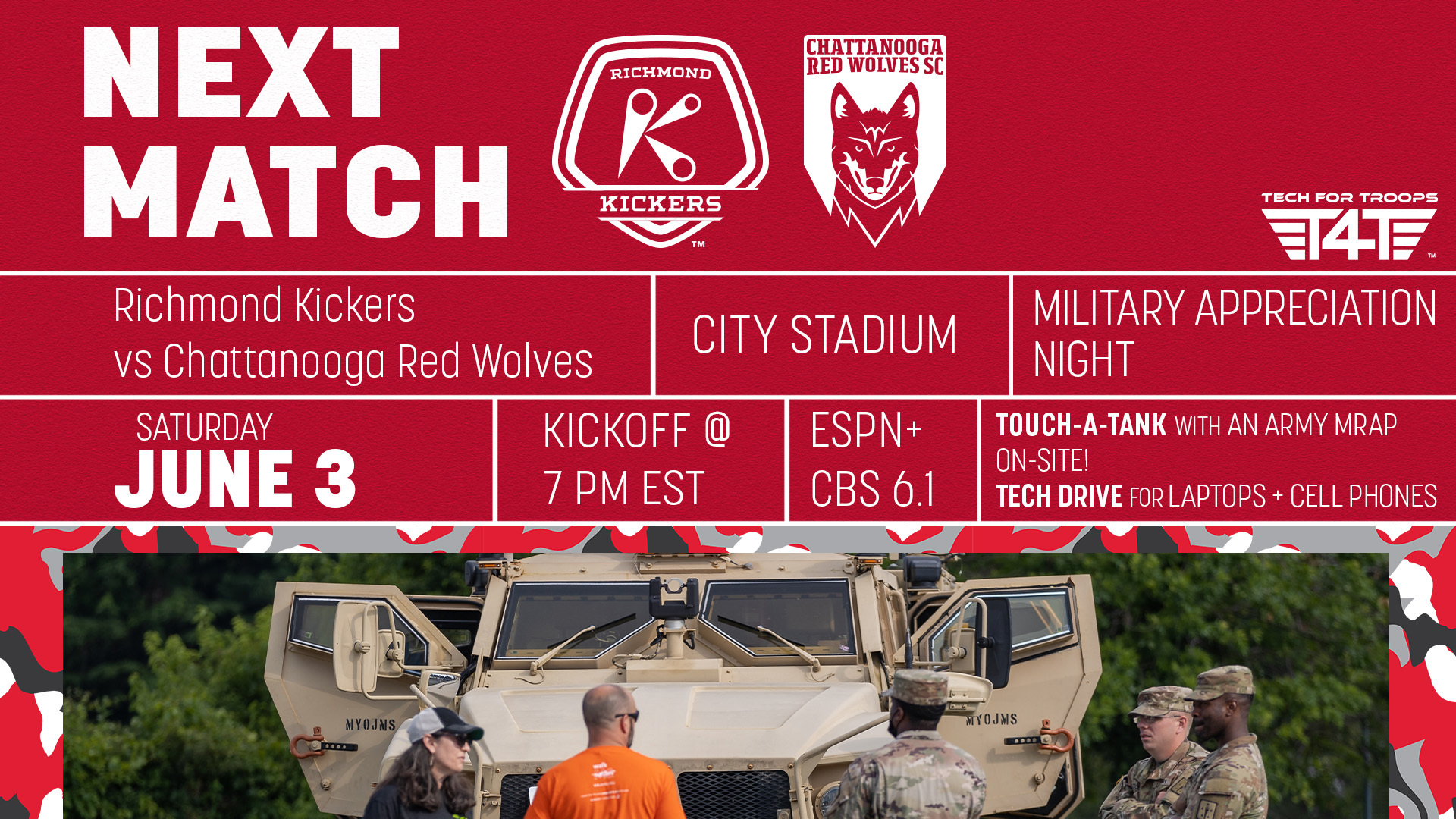 Next Match Kickers Graphic