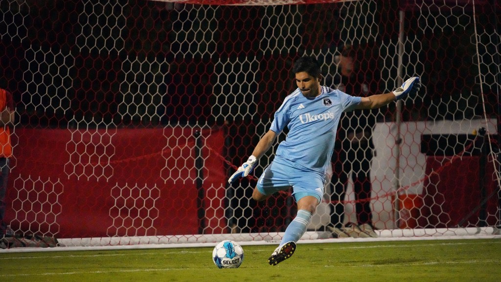 Kickers Goalie Clearing Ball