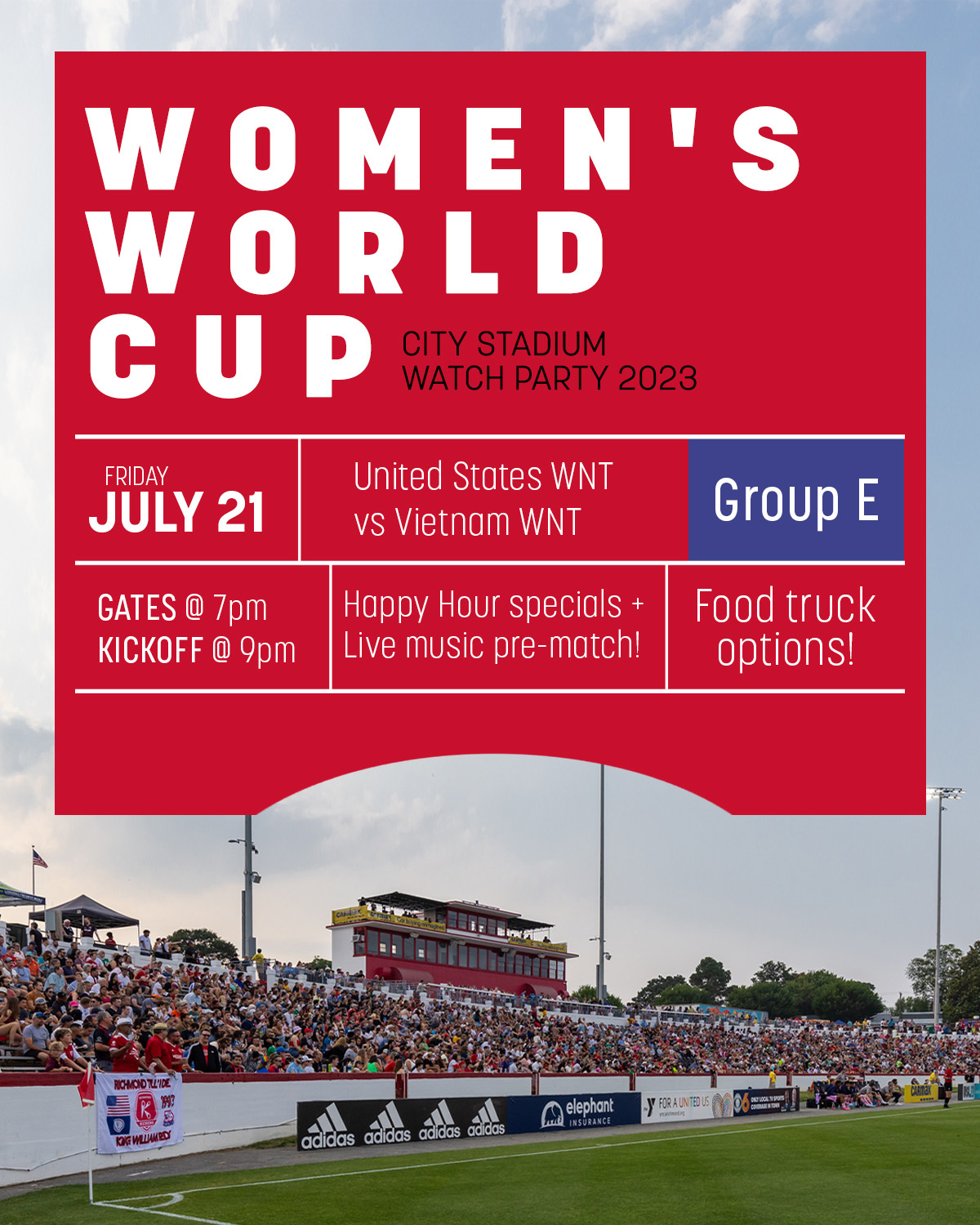 Womens World Cup Watch Party City Stadium