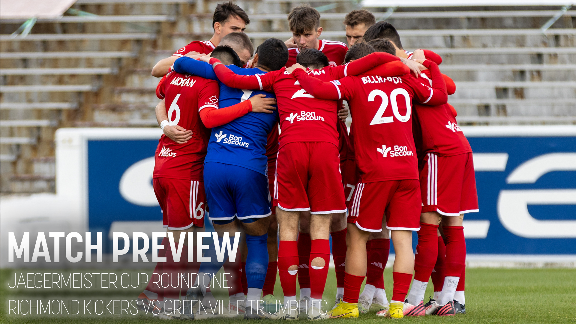Match Preview: Richmond Kickers travel to take on Greenville Triumph in Jägermeister Cup Round 1 featured image