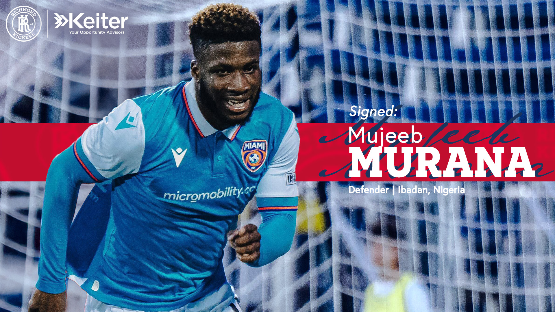 Richmond Kickers Sign Houston Dynamo Academy Product Mujeeb Murana featured image