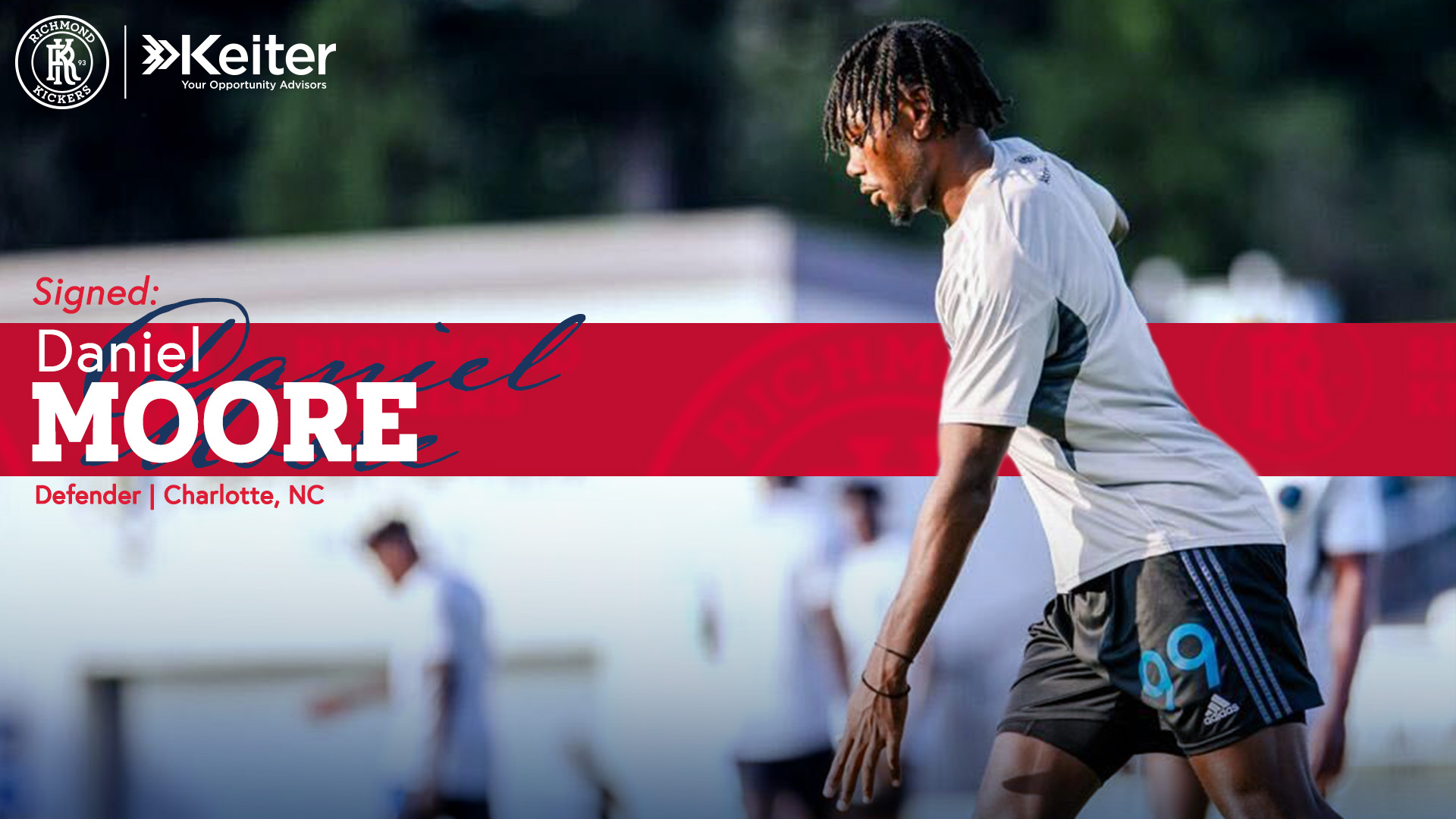 Richmond Kickers Sign Dynamic Left Back Daniel Moore featured image