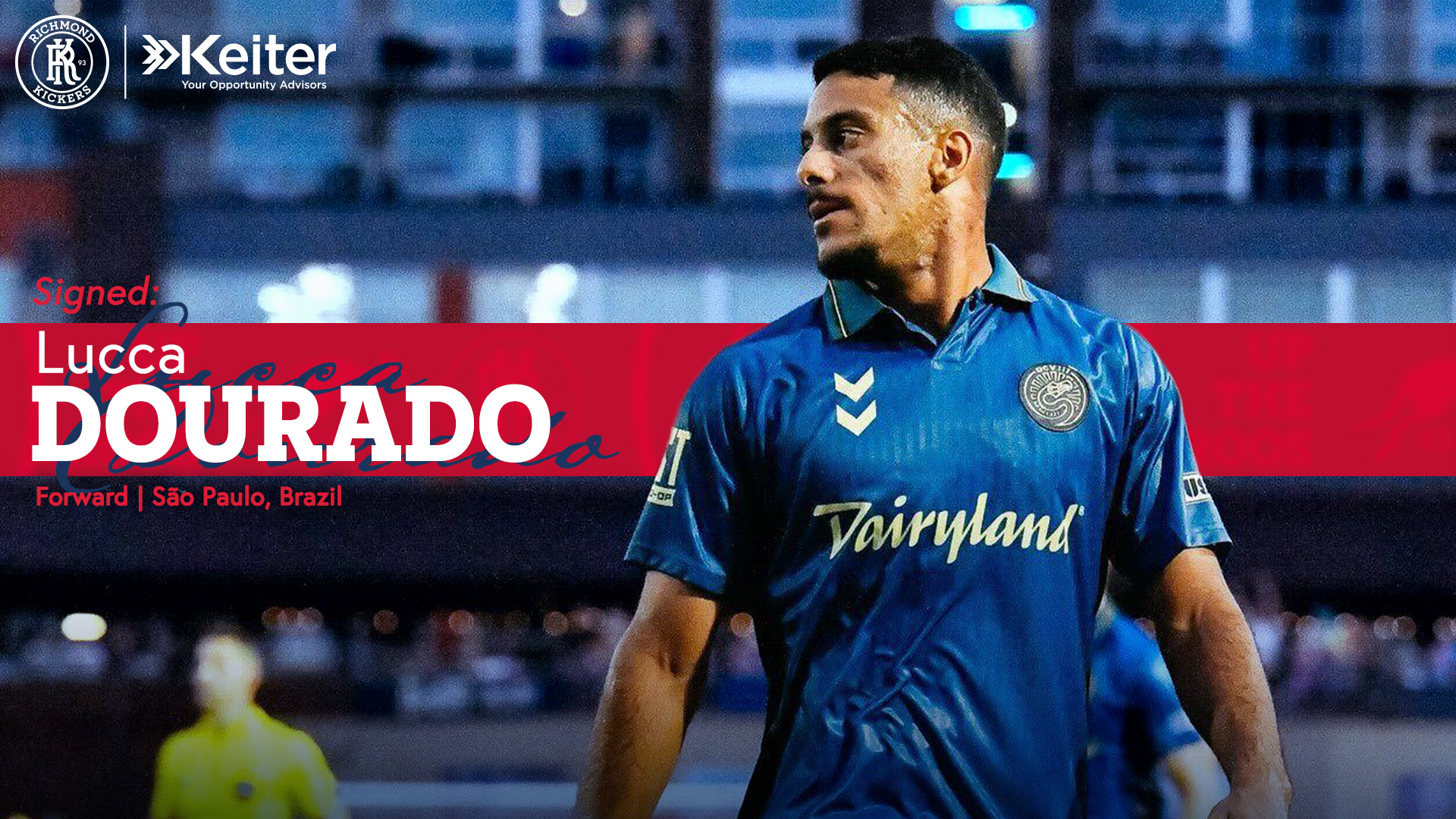 Richmond Kickers Sign Brazilian Powerhouse Lucca Dourado featured image