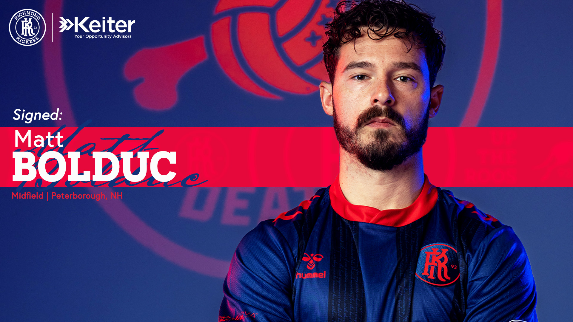 Richmond Kickers Sign Club Veteran Matt Bolduc For Remainder of 2026 Season featured image